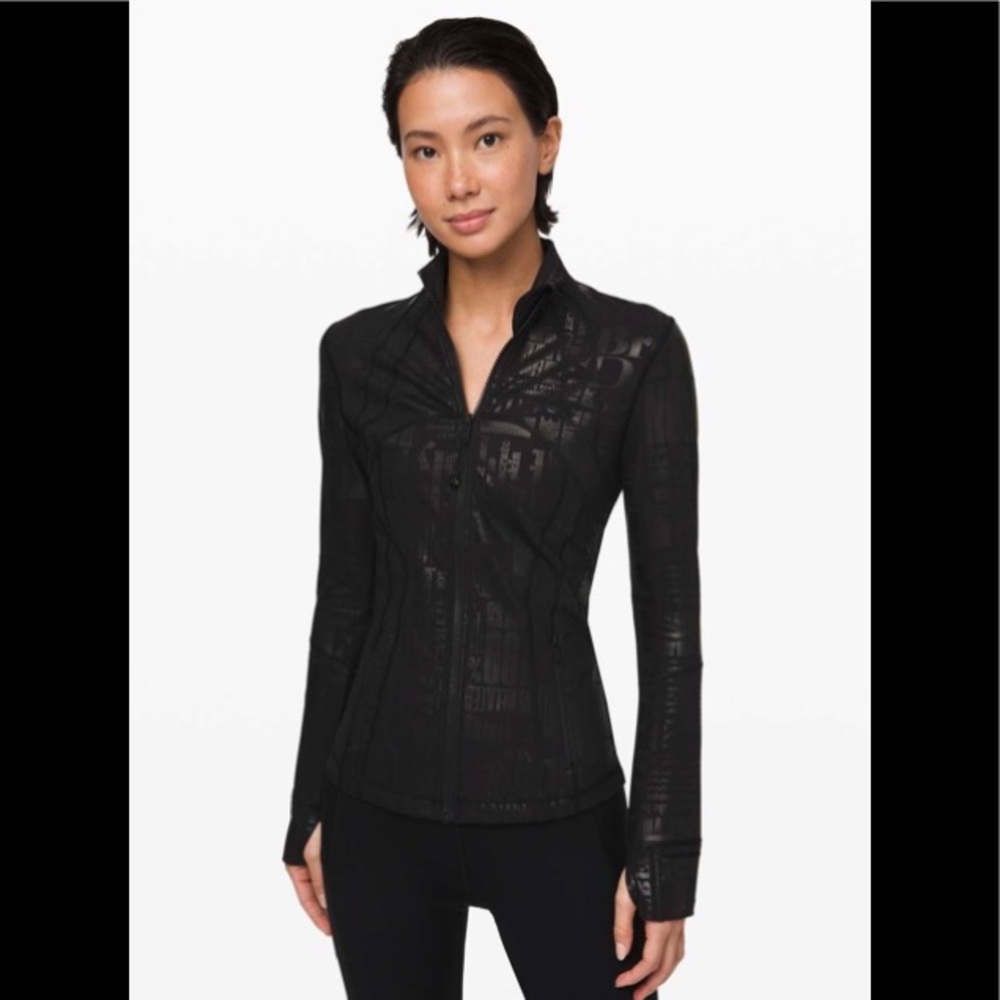 🍒LULULEMON *SPARK FOIL MANIFESTO sz 10 DEFINE Jacket LTD EDITION BLACK LUXTREME - Picture 10 of 10